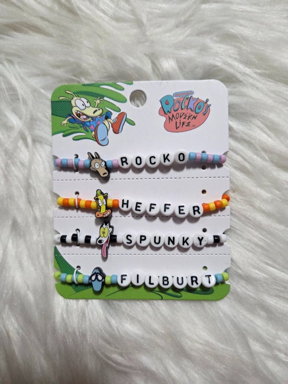 Rocko's Modern Life Character Bead Bracelet Set